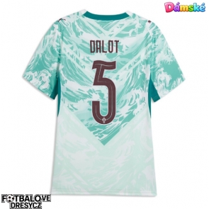 Portugalsko Diogo Dalot #5 Dámské Venkovní Dres MS 2026 Krátký Rukáv Portugalsko Diogo Dalot #5 Dámské Venkovní Dres MS 2026 Krátký Rukáv